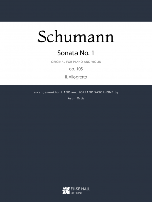 Sonata nº1 para piano y violín op. 105, II. Allegretto (arr. saxofón soprano)