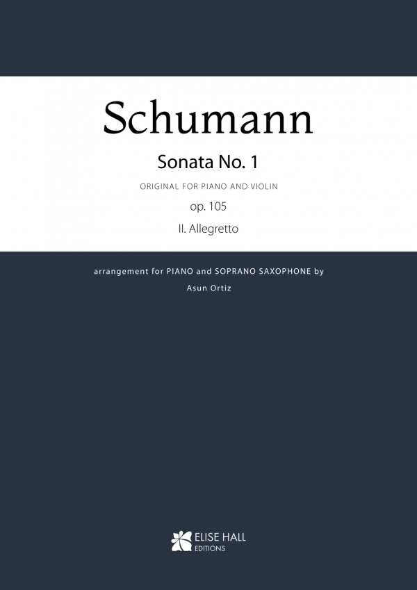 A4 - 52 Sonata nº1 para piano y violín op. 105, II. Allegretto (arr. saxofón soprano)