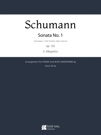 Sonata nº1 para piano y violín op. 105, II. Allegretto (arr. saxofón alto)
