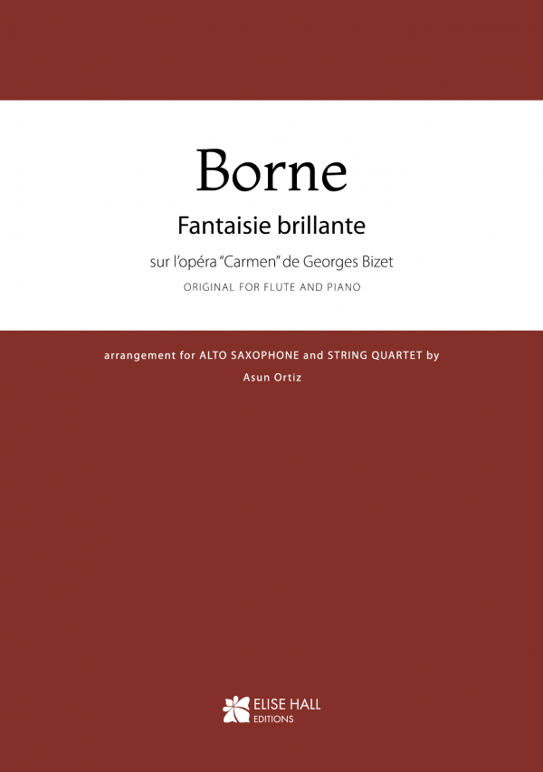 portada borne Fantaisie brillante (arr. saxofón alto y cuarteto de cuerda)