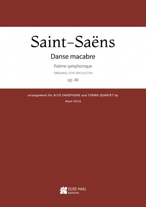 portada Danse macabre (arr. saxofón alto y cuarteto de cuerda)