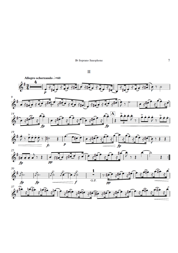 sop 2 Cuarteto de cuerda n.º 2 en Fa Mayor, EG 117 (arr. cuarteto de saxofones)